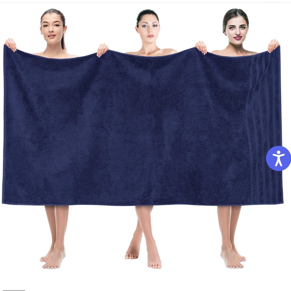 American Soft Linen Luxury 36” x 70” Bath/Beach Sheet.  New.